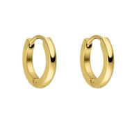 PURELEI® Ike Ohrringe (Gold) - Damenohrringe aus langlebigem Edelstahl - Wasserfeste Ohrringe Damen - 1,4 cm Durchmesser - Modeschmuck für deinen individuellen Look