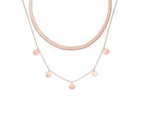Purelei® Ilalo & Kalea Ketten-Set - 2-teiliges Schmuckset mit Schlangen-Choker und Coin-Kette - Edelstahl, wasserfest, verstellbare Längen 35-45 cm - Gold/Silber/Roségold (Rosegold)