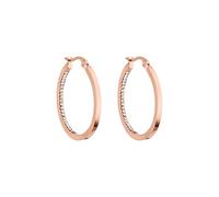 Purelei® Inner Shine Creolen Ohrringe - Edelstahl 18K Vergoldet/Rosévergoldet oder Silber - 30 mm Ø, 2 mm Breite - Damen Ohrringe (Rosegold)