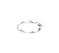 Purelei® Island Dream Fußkettchen - mit Opal, Amazonit, Achat & Moosachat - Edelstahl 18K vergoldet - Verstellbares Damen Fußband 21-25 cm - Zarter Sommerlook (Rosegold)