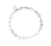 Purelei® Kalani Armband (Silber) - Elegantes, verspieltes Damen Armband mit Plättchen - Edelstahl 18K - Verstellbare Länge 16/17,5/19 cm - Hawaiianisch inspiriert
