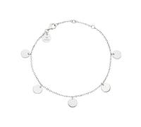 Purelei® Kalea Armband (Silber) - Elegantes, verspieltes Damen Armband mit Plättchen - Edelstahl - Verstellbare Länge 16/17,5/19 cm - Hawaiianisch inspiriert & wasserfest