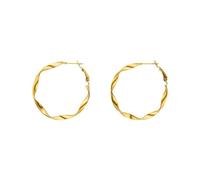 PURELEI® Ke Kai Ohrringe (Gold) - Damenohrringe aus langlebigem Edelstahl (14K vergoldet) - Wasserfeste Ohrringe Damen - 4,2 cm Durchmesser - Modeschmuck für deinen individuellen Look