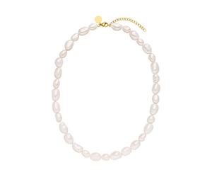 Purelei Keshi Moonlight Perlenkette 100% Edelstahl 40/45 cm Damen