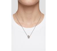 Purelei® Knot Kette - Symbolischer Knoten-Anhänger für Verbindung & Zusammenhalt - 40/45 cm - 18K vergoldet, rosévergoldet oder Edelstahl - Beweglicher Anhänger - Statement-Kette (Silver)