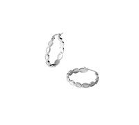 Purelei Koko Creolen Ohrringe Edelstahl - Elegante ovale Details & Metallkügelchen, 24 mm Durchmesser, Gold Silber Roségold, zeitlos modern, hypoallergen & langlebig