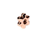 Purelei LEI Bubble Flower Charm (Roségold) - Wasserfester Charm Anhänger aus Edelstahl (14K rosévergoldet) - Für das LEI Armband - Kombinierbarer Schmuck für deinen individuellen Look