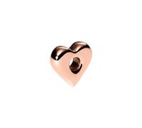 Purelei LEI Bubble Heart Charm (Roségold) - Wasserfester Charm Anhänger aus Edelstahl (14K rosévergoldet) - Für das LEI Armband - Kombinierbarer Schmuck für deinen individuellen Look