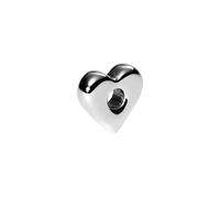 Purelei LEI Bubble Heart Charm (Silber) - Wasserfester Charm Anhänger aus hochwertigem Edelstahl - Für das LEI Armband - Kombinierbarer Schmuck für deinen individuellen Look