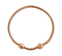 Purelei LEI Charm Armband Schlangenkette | Edelstahl vergoldet, Inkl. Stopper-Charm, verschiedenen Größen XS/S: 17,5 cm; S/M: 19,5 cm M/L: 20,5 cm L/XL: 23,5 cm