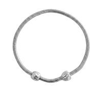 Purelei LEI Charm Armband Schlangenkette | Edelstahl vergoldet, Inkl. Stopper-Charm, verschiedenen Größen XS/S: 17,5 cm; S/M: 19,5 cm M/L: 20,5 cm L/XL: 23,5 cm