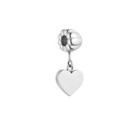 Purelei LEI Engraveable Heart Charm 100% Edelstahl Silber