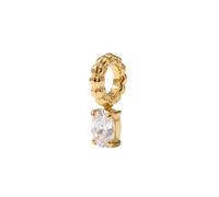 Purelei LEI Geburtsstein April Bergkristall Charm 100% Edelstahl Gold