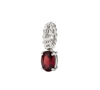 Purelei LEI Geburtsstein Januar Granat Charm 100% Edelstahl Silber