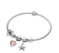 Purelei LEI Glitter Heart M-L Armreif-Set 100% Edelstahl Silber