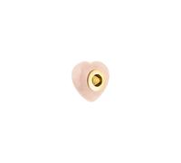 Purelei LEI Rosequarz Heart Charm 100% Edelstahl Gold