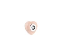 Purelei LEI Rosequarz Heart Charm 100% Edelstahl Silber