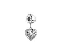 Purelei LEI Vintage Heart Charm 100% Edelstahl Silber