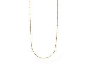 Purelei Liilii Lange Halskette Damen - Filigrane Edelstahl Gliederkette Vergoldet oder Silber - Verstellbare Kette 55-60 cm - Minimalistische Layering Kette & Charm Basis (Gold)