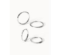 PURELEI Lovely Glitter Ohrring-Set mit Zirkonia Steinen, Silber Silber