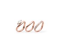 PURELEI Lumi Trio Ring Set, Roségold Roségold