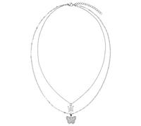 Purelei® Magical Butterfly Kette (Silber) - Halskette aus langlebigem Edelstahl - Wasserfeste Damen Kette - Geschenk für Freundin - Modeschmuck für deinen individuellen Look