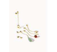 PURELEI Magma Perlenohrringe, Gold Gold