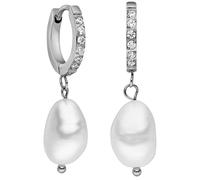 PURELEI® Malahi Ohrringe (Silber) - Damenohrringe aus langlebigem Edelstahl - Wasserfeste Ohrringe Damen - 1,3 cm Durchmesser - Modeschmuck für deinen individuellen Look