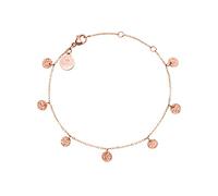 Purelei® Malihini Coin Armband (Roségold) - Elegantes, verspieltes Damen Armband mit Plättchen - Edelstahl 18K vergoldet - Verstellbare Länge 16/17,5/19 cm - Hawaiianisch inspiriert & wasserfest