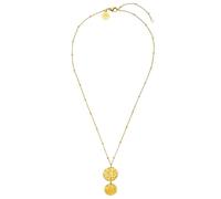 Purelei Malihini Coin Kette Damen - Halskette Damen aus langlebigem Edelstahl - Wasserfeste Kette mit Anhänger - 40-45 cm Länge verstellbar - Halskette für deinen individuellen Look
