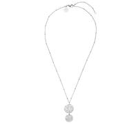 Purelei® Malihini Coin Kette Damen (Silber) - Halskette Damen aus langlebigem Edelstahl - Wasserfeste Kette mit Anhänger - 40-45 cm Länge verstellbar - Halskette für deinen individuellen Look