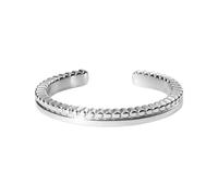 Purelei Malihini Coin Ring Adjustable - Filigraner, größenverstellbarer Ring in Gold, Silber und Roségold - Orientalisch inspiriertes Design - Größen S/M und M/L - Edelstahl (S/M, Silber)