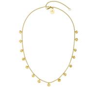 Purelei Malihini Kette - Verstellbare Damen Kette 35-40 cm - Wasserfest & Langlebig aus Edelstahl - Elegante Halskette mit geprägten Coins im orientalischem Flair
