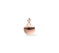Purelei Muschel Charm für Damen, maritimer Anhänger aus Edelstahl in Muschelform, Schmuck Anhänger für Ketten und Armbänder, sommerliches Accessoire für Urlaub (Rosegold)