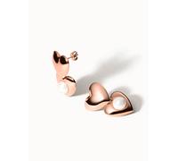 PURELEI My Heart Perlenohrringe, Roségold Roségold