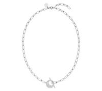 Purelei® Night Sky Kette - Statement-Kette mit Mond-Anhänger & Kristall-Sternen - 45 cm - 18K vergoldet, rosévergoldet oder Edelstahl - Knebelverschluss - Funkelnd & kraftvoll (Silver)
