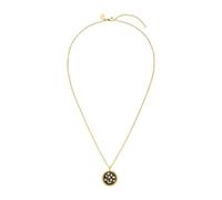 Purelei Nova Kette - Edelstahl 18K vergoldet/rosévergoldet/silber - Nachthimmel-Anhänger mit Lotus & Zirkonia - Verstellbar 50-55 cm - Spiritueller Damenschmuck (Gold)
