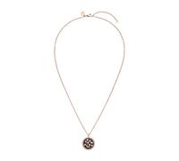 Purelei Nova Kette - Edelstahl 18K vergoldet/rosévergoldet/silber - Nachthimmel-Anhänger mit Lotus & Zirkonia - Verstellbar 50-55 cm - Spiritueller Damenschmuck (Rosegold)