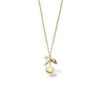 Purelei Ocean Crush Kette für Damen, Halskette aus Edelstahl mit maritimen Anhängern, Muschel, Seestern und Fisch, verstellbare Statement Kette 40-45 cm, Damen Schmuck für besondere Anlässe