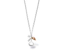 Purelei Ocean Crush Kette für Damen, Halskette aus Edelstahl mit Maritimen Anhängern, Muschel, Seestern und Fisch, Verstellbare Statement Kette 40-45 cm, Silber