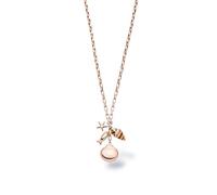 Purelei Ocean Crush Kette für Damen, Halskette aus Edelstahl mit maritimen Anhängern, Muschel, Seestern und Fisch, verstellbare Statement Kette 40-45 cm, Damen Schmuck für besondere Anlässe
