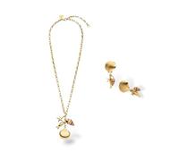 Purelei Ocean Crush Schmuckset für Damen - Halskette & Ohrringe mit maritimen Anhängern (Muschel, Seestern, Fisch) aus Edelstahl - Statement Schmuck Set für Sommer, Urlaub & besondere Anlässe