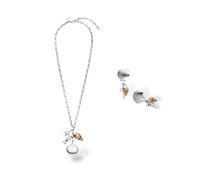 Purelei Ocean Crush Schmuckset für Damen - Halskette & Ohrringe mit maritimen Anhängern (Muschel, Seestern, Fisch) aus Edelstahl - Statement Schmuck Set für Sommer, Urlaub & besondere Anlässe