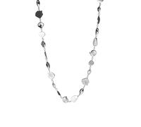 Purelei® Ocean Whisper Kette - Elegante Muschel- und Schneckenkette - 18K vergoldet, Edelstahl - Sommer Schmuck Damen - Länge 35-45 cm (Silver)