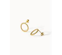 Purelei Karma Ohrringe (Gold) - Damenohrringe aus langlebigem Edelstahl - Wasserfeste Ohrringe Damen - 1,5 cm Durchmesser - Modeschmuck für deinen individuellen Look