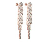 Purelei® Crystal Glow Ohrringe - Elegante Zirkonia-Baguetteform, Perfekt für Festliche Anlässe & Matching Sets (Rosegold) - Damenohrringe - Frauenohrringe