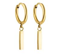 PURELEI® Huli Hoop Creole Ohrringe (Gold) - Damenohrringe aus langlebigem Edelstahl - Wasserfeste Ohrringe Damen - 1,56 cm Durchmesser - Modeschmuck für deinen individuellen Look