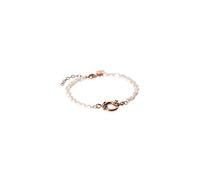 Purelei Pearl Charm Armband - Armband mit Süßwasserperlen & Charm-Öse - 14K/18K vergoldeter Edelstahl - 16-19 cm - eleganter, kombinierbarer Schmuck (Rosegold)