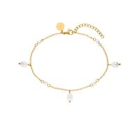 Purelei Pearl Drop Fußkettchen 100% Edelstahl Gold Damen