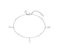 PURELEI Pearl Drop Fußkettchen, Silber Silber